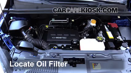 Cambio de aceite y filtro de aceite de Chevrolet Trax (2015-2019